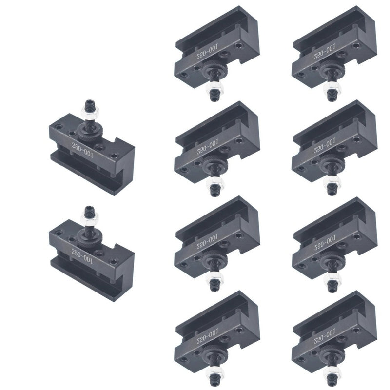 DURAFORCE 10 Pack CNC Quick Change Turning Facing Lathe Tool Post Holder OXA #1 250-001
