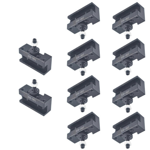 DURAFORCE 10 Pack CNC Quick Change Turning Facing Lathe Tool Post Holder OXA #1 250-001