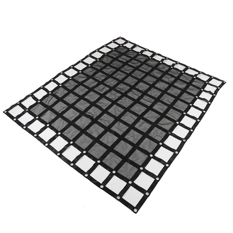 DURAFORCE Heavy Duty Cargo Net 6.75' x 8' FT For Pickup Trucks W/Cam Buckles & S-Hooks