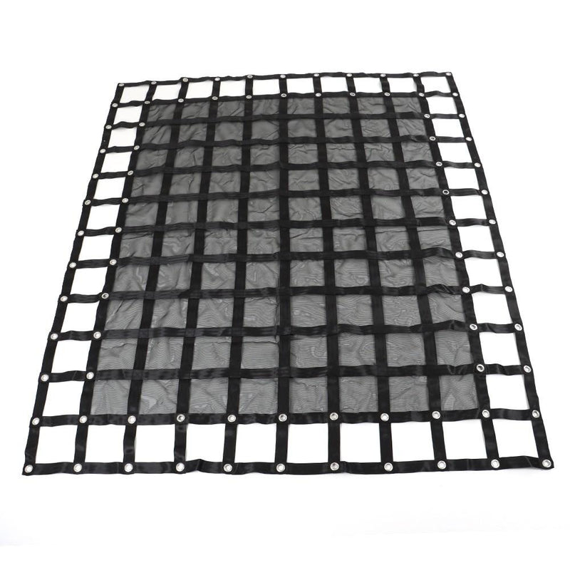 DURAFORCE Heavy Duty Cargo Net 6.75' x 8' FT For Pickup Trucks W/Cam Buckles & S-Hooks