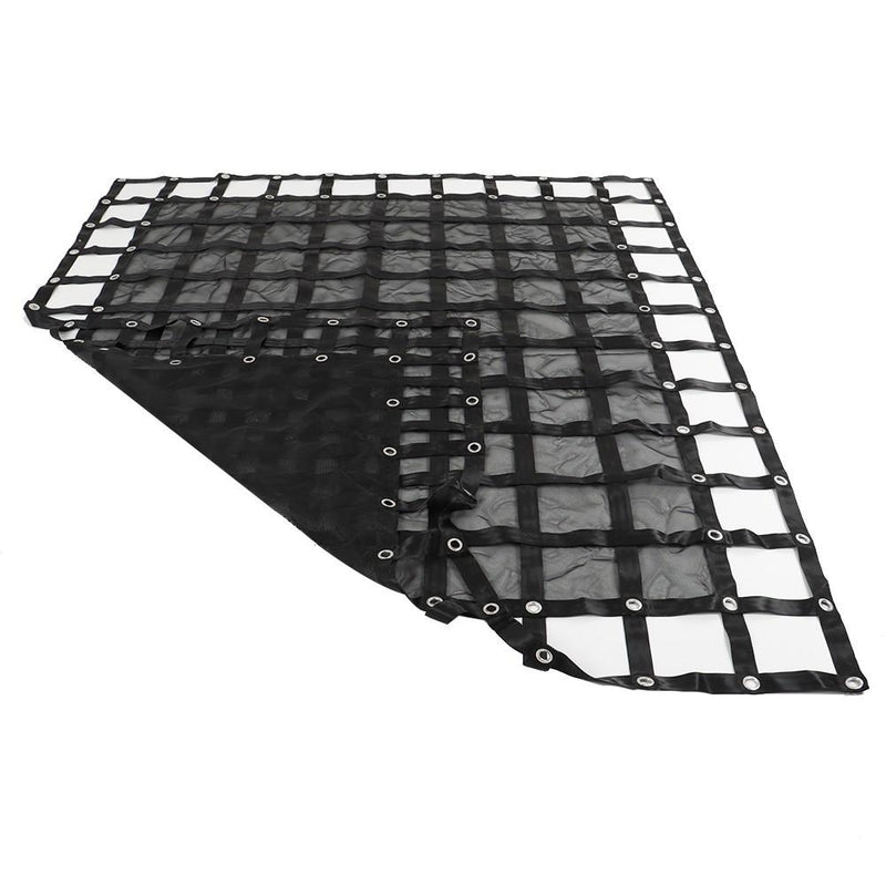 DURAFORCE Heavy Duty Cargo Net 6.75' x 8' FT For Pickup Trucks W/Cam Buckles & S-Hooks
