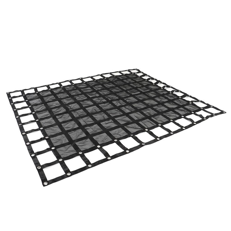 DURAFORCE Heavy Duty Cargo Net 6.75' x 8' FT For Pickup Trucks W/Cam Buckles & S-Hooks