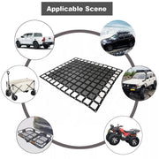 DURAFORCE Heavy Duty Cargo Net 6.75' x 8' FT For Pickup Trucks W/Cam Buckles & S-Hooks