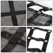DURAFORCE Heavy Duty Cargo Net 6.75' x 8' FT For Pickup Trucks W/Cam Buckles & S-Hooks