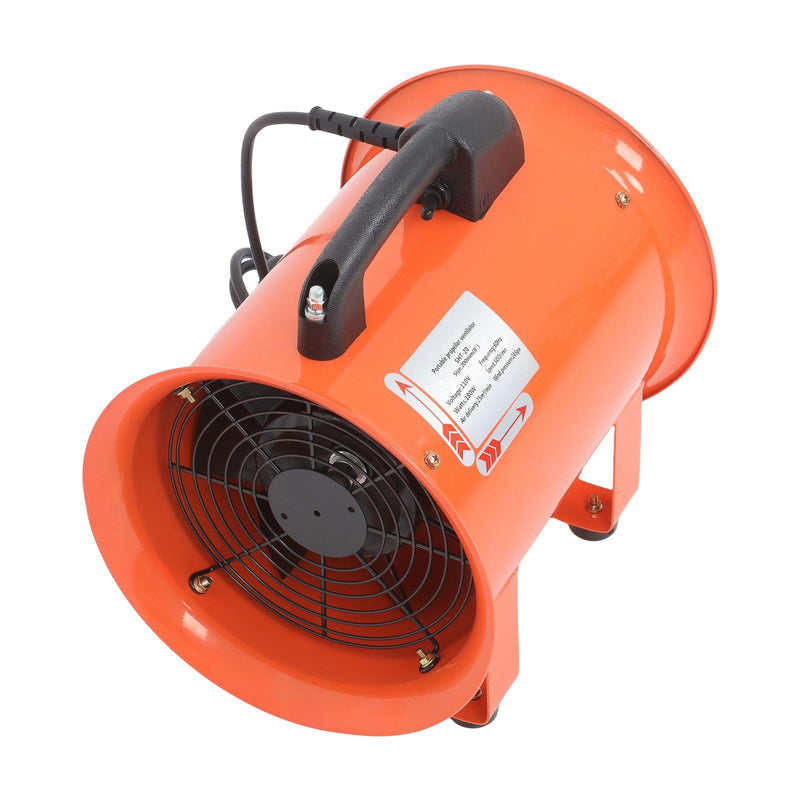 DURAFORCE 8" Portable Extractor Fan 16.4FT Duct Hose 180W 900CFM Air Mover Blower Fan