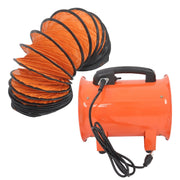 DURAFORCE 8" Portable Extractor Fan 16.4FT Duct Hose 180W 900CFM Air Mover Blower Fan