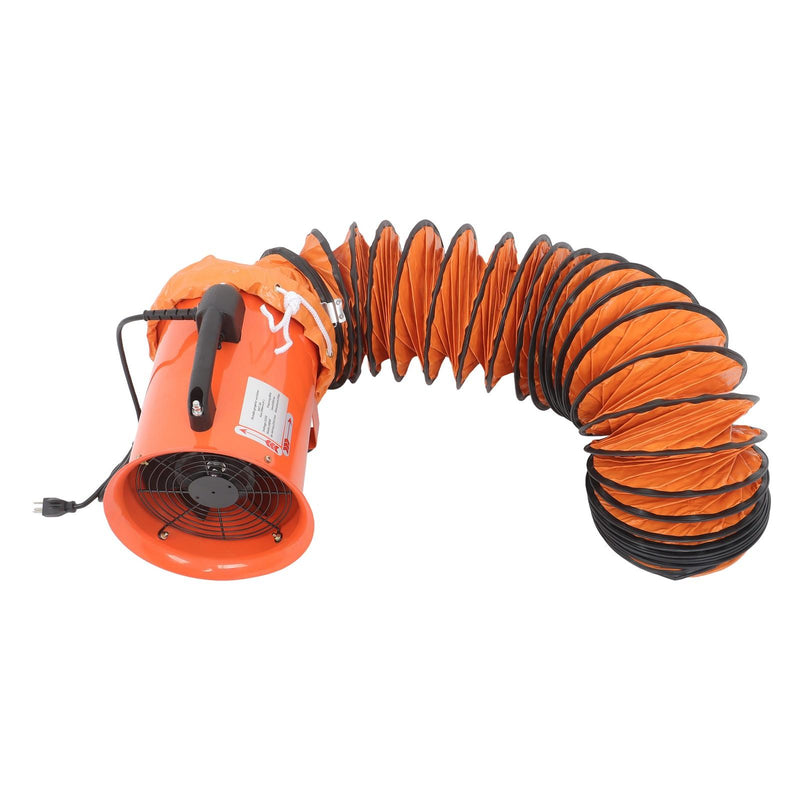 DURAFORCE 8" Portable Extractor Fan 16.4FT Duct Hose 180W 900CFM Air Mover Blower Fan