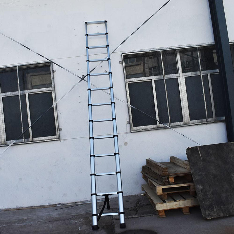 DURAFORCE 14.5FT Aluminum Extension Telescoping Heavy Duty Lightweight Step Ladder 330lbs
