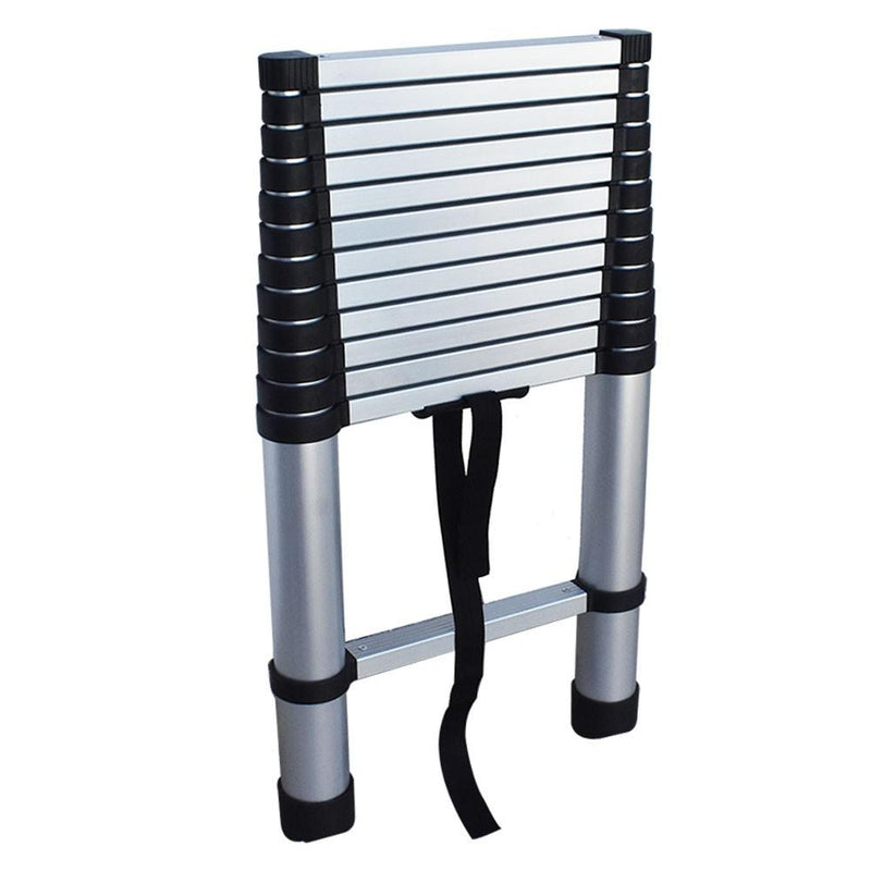 DURAFORCE 14.5FT Aluminum Extension Telescoping Heavy Duty Lightweight Step Ladder 330lbs