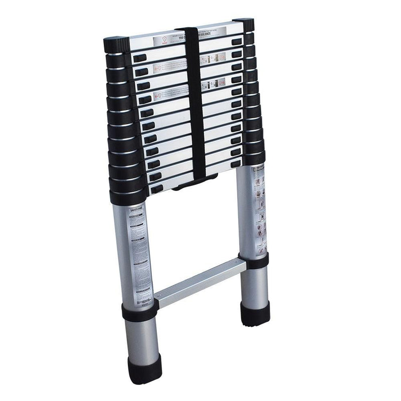 DURAFORCE 14.5FT Aluminum Extension Telescoping Heavy Duty Lightweight Step Ladder 330lbs