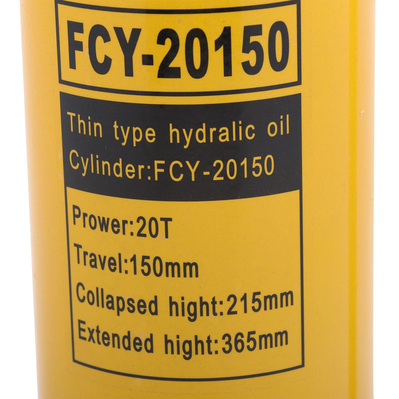 DURAFORCE 20T Hydraulic Cylinder Jack Single Acting Lifting Cylinders with 6 inch Stroke