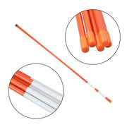 DURAFORCE 100× Orange Reflective Markers 5/16" Diameter Driveway Markers Snow Stakes 6Feet
