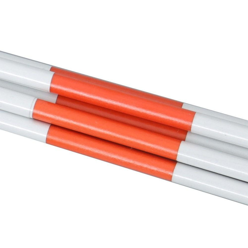 DURAFORCE 100× Orange Reflective Markers 5/16" Diameter Driveway Markers Snow Stakes 6Feet