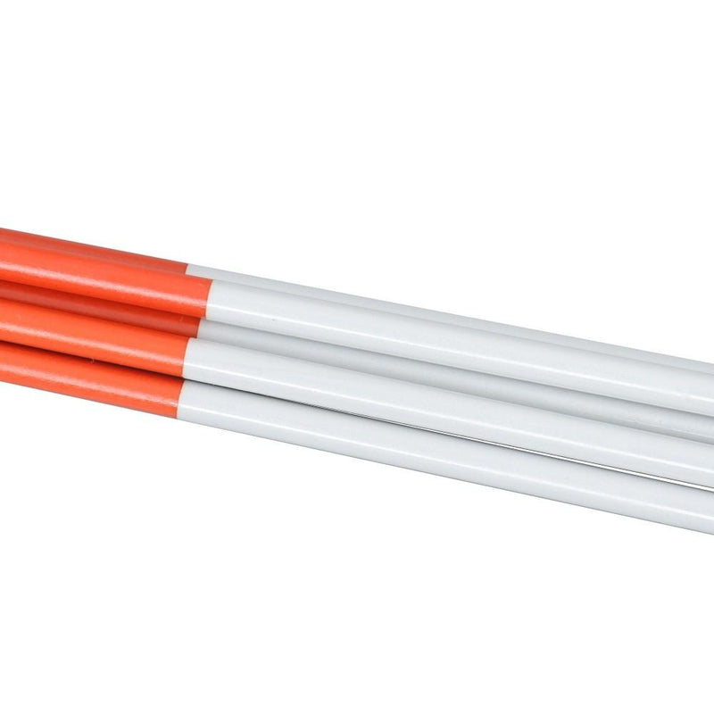 DURAFORCE 100× Orange Reflective Markers 5/16" Diameter Driveway Markers Snow Stakes 6Feet