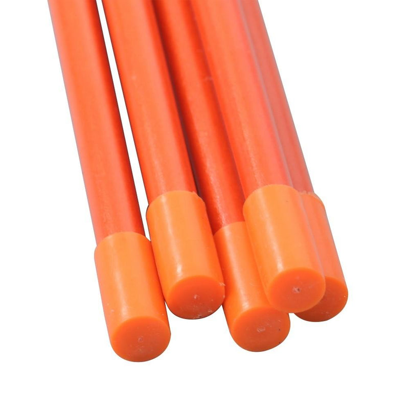 DURAFORCE 100× Orange Reflective Markers 5/16" Diameter Driveway Markers Snow Stakes 6Feet