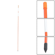 DURAFORCE 100× Orange Reflective Markers 5/16" Diameter Driveway Markers Snow Stakes 6Feet