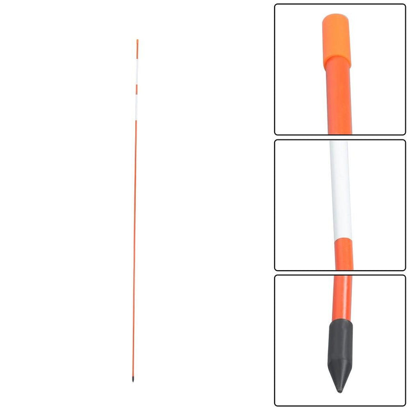 DURAFORCE 100× Orange Reflective Markers 5/16" Diameter Driveway Markers Snow Stakes 6Feet