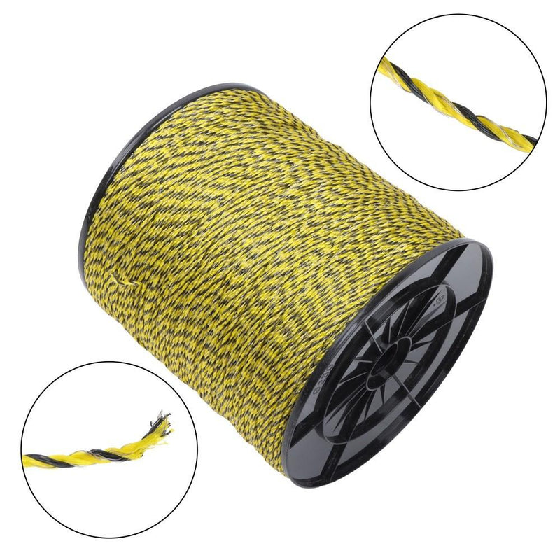 DURAFORCE 5200Ft 1/8 inch Electric Fence Wire Fencing Polywire Horse Cattle Livestock