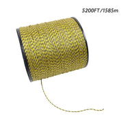 DURAFORCE 5200Ft 1/8 inch Electric Fence Wire Fencing Polywire Horse Cattle Livestock