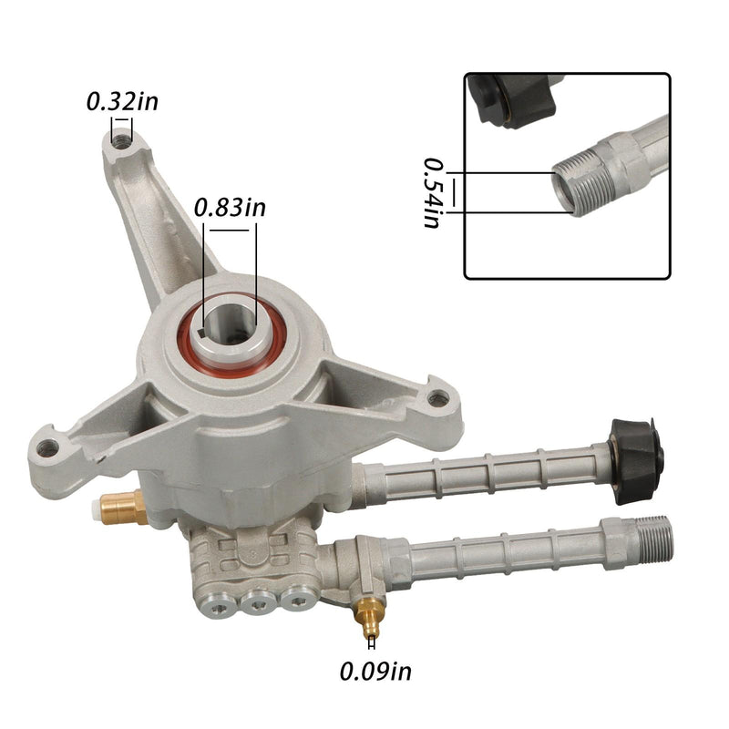 DURAFORCE 2800 Psi Pressure Washer Pump Head Fits For SRMW22G26 High Pressure Washer Pump