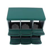 DURAFORCE Chicken Nest Box 6 Hole Chicken Egg Metal Poultry Box Wall Mount Large Vent Hole