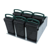 DURAFORCE Chicken Nest Box 6 Hole Chicken Egg Metal Poultry Box Wall Mount Large Vent Hole