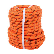 DURAFORCE 3/4"×120' 48 Strands Polyester Braided Arborist Rope For Tree Work Orange &Black
