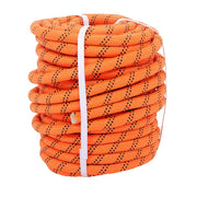 DURAFORCE 3/4"×120' 48 Strands Polyester Braided Arborist Rope For Tree Work Orange &Black