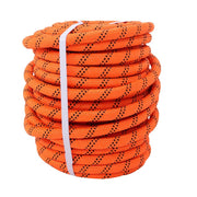 DURAFORCE 3/4"×120' 48 Strands Polyester Braided Arborist Rope For Tree Work Orange &Black