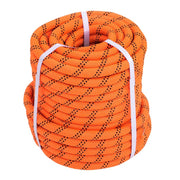 DURAFORCE 3/4"×120' 48 Strands Polyester Braided Arborist Rope For Tree Work Orange &Black