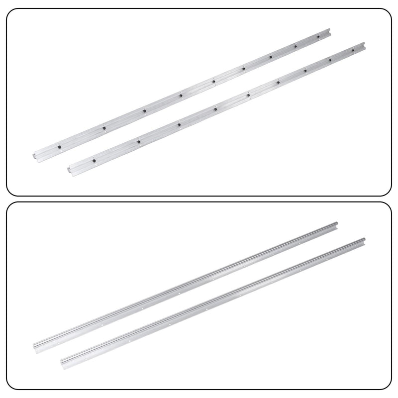 DURAFORCE 1800mm SBR20 Linear Guide Rail Kit 2PCS & 4 Square Carriage CNC