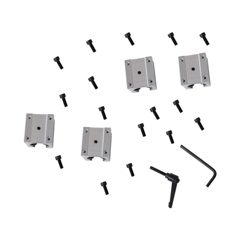 DURAFORCE 1800mm SBR20 Linear Guide Rail Kit 2PCS & 4 Square Carriage CNC