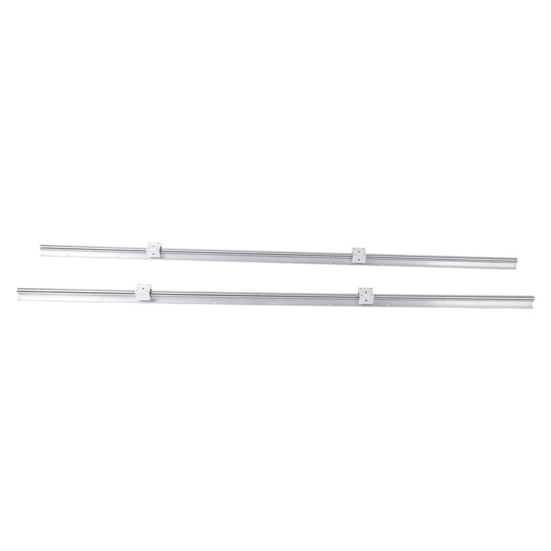 DURAFORCE 1800mm SBR20 Linear Guide Rail Kit 2PCS & 4 Square Carriage CNC