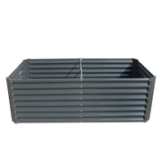 DURAFORCE 6x3x2 Ft Outdoor Metal Raised Garden Bed Deep Root Box Planter For Vegetables