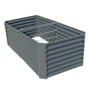 DURAFORCE 6x3x2 Ft Outdoor Metal Raised Garden Bed Deep Root Box Planter For Vegetables