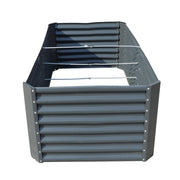 DURAFORCE 6x3x2 Ft Outdoor Metal Raised Garden Bed Deep Root Box Planter For Vegetables