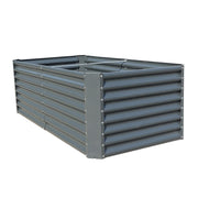 DURAFORCE 6x3x2 Ft Outdoor Metal Raised Garden Bed Deep Root Box Planter For Vegetables