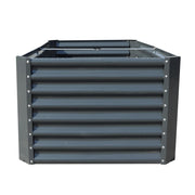 DURAFORCE 6x3x2 Ft Outdoor Metal Raised Garden Bed Deep Root Box Planter For Vegetables