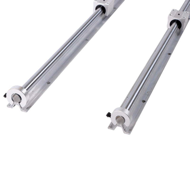 DURAFORCE SBR16-2200mm Linear Slide Guide Set with 4UU Blocks & Fixing Rings