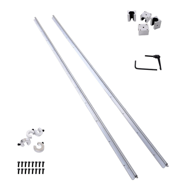 DURAFORCE SBR16-2200mm Linear Slide Guide Set with 4UU Blocks & Fixing Rings
