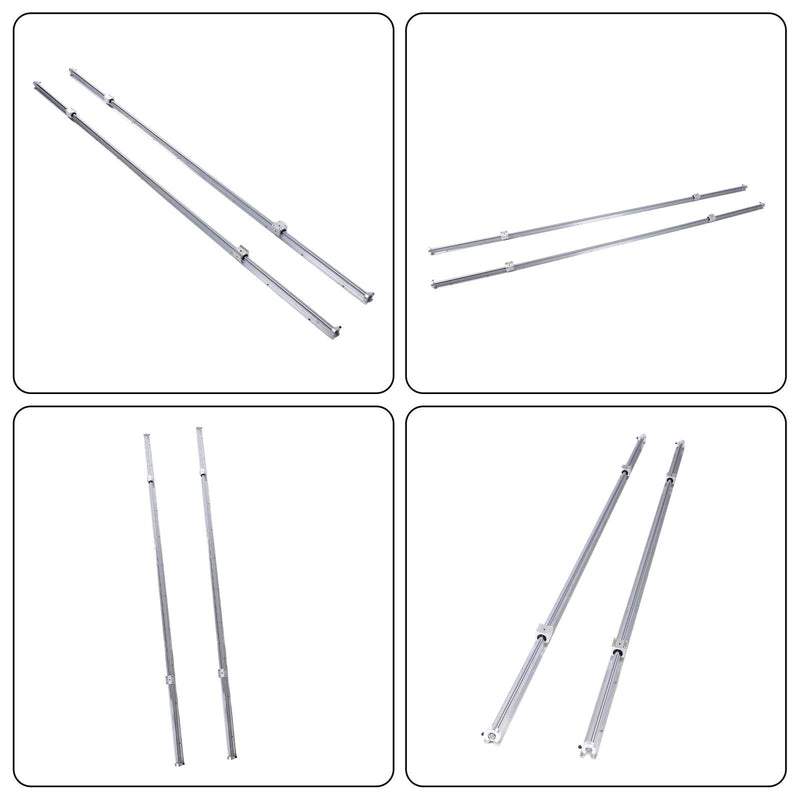 DURAFORCE SBR16-2200mm Linear Slide Guide Set with 4UU Blocks & Fixing Rings