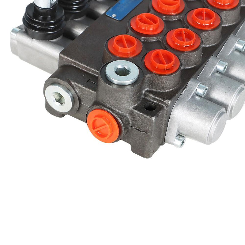 DURAFORCE Hydraulic Directional Control Valve With 13 GPM 5 Spools 4-Way Tandem Center