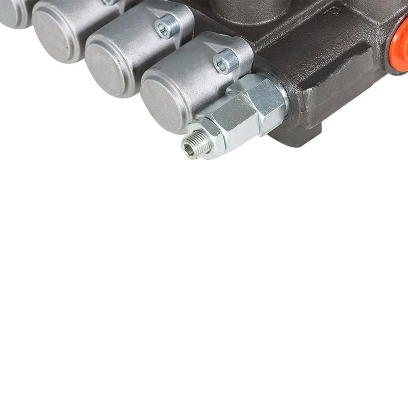 DURAFORCE Hydraulic Directional Control Valve With 13 GPM 5 Spools 4-Way Tandem Center