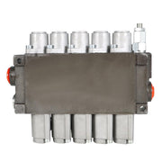 DURAFORCE Hydraulic Directional Control Valve With 13 GPM 5 Spools 4-Way Tandem Center