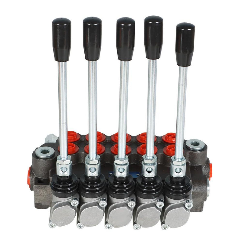 DURAFORCE Hydraulic Directional Control Valve With 13GPM 5 Spools 4-Way Tandem Center