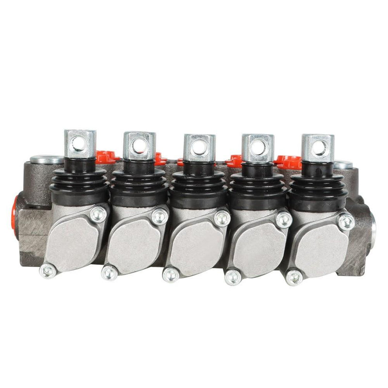 DURAFORCE Hydraulic Directional Control Valve With 13GPM 5 Spools 4-Way Tandem Center