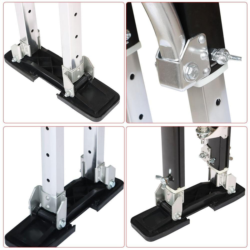DURAFORCE 18 Inch -30 Inch Adjustable Aluminum Alloy Stilts For Drywall Painters Walking