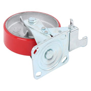 DURAFORCE 4 Pcs 6" × 2" Swivel Caster Wheels Industrial Casters (2 With Brakes, 2 Without)