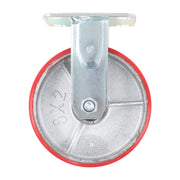 DURAFORCE 4 Pcs 6" × 2" Swivel Caster Wheels Industrial Casters (2 With Brakes, 2 Without)