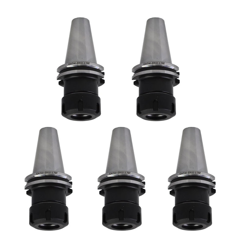 DURAFORCE 5pcs CAT40-ER32 Collet Chucks Balanced to G2.5/25000RPM B25-CAT40-ER32